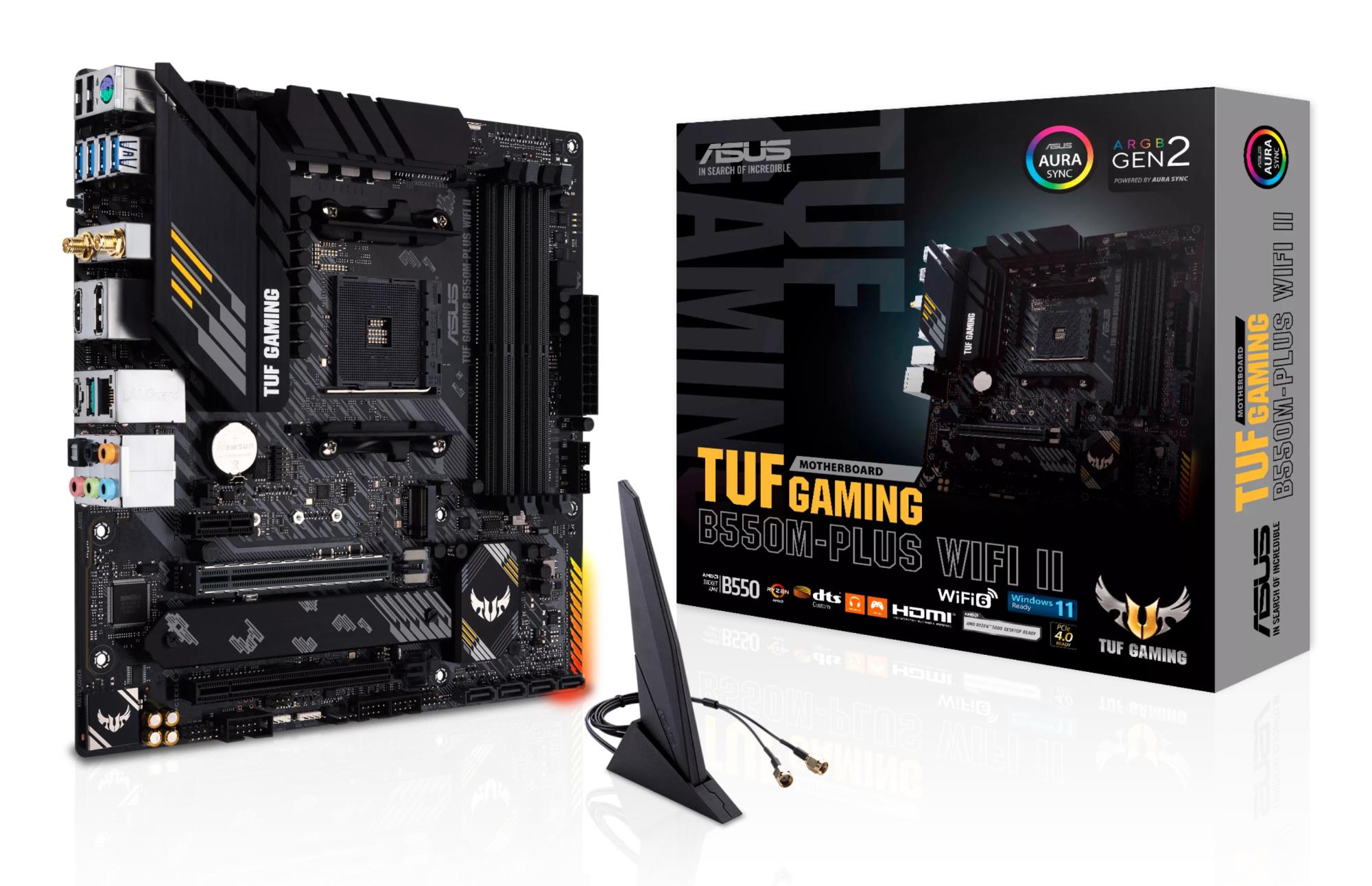 Mātesplate ASUS TUF Gaming B550M-Plus WiFi II SAM4 Micro-ATX DDR4