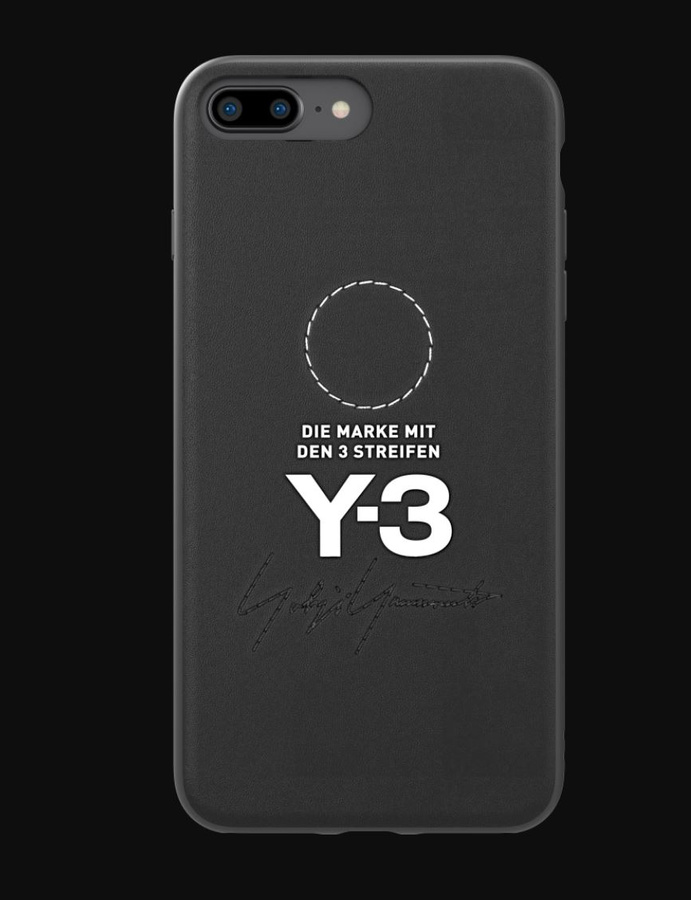 Maciņš ADIDAS Y-3 Formēts LEATHER IPHONE 6 PLUS / 7 PLUS / 8 PLUS melns