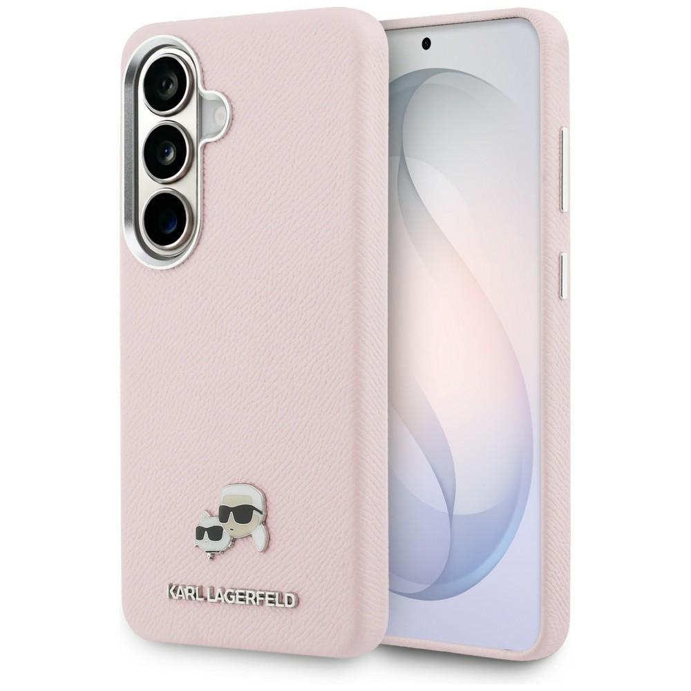 Karl Lagerfeld maciņš Saffiano KC Metal Logo MagSafe Samsung Galaxy S26 rozā
