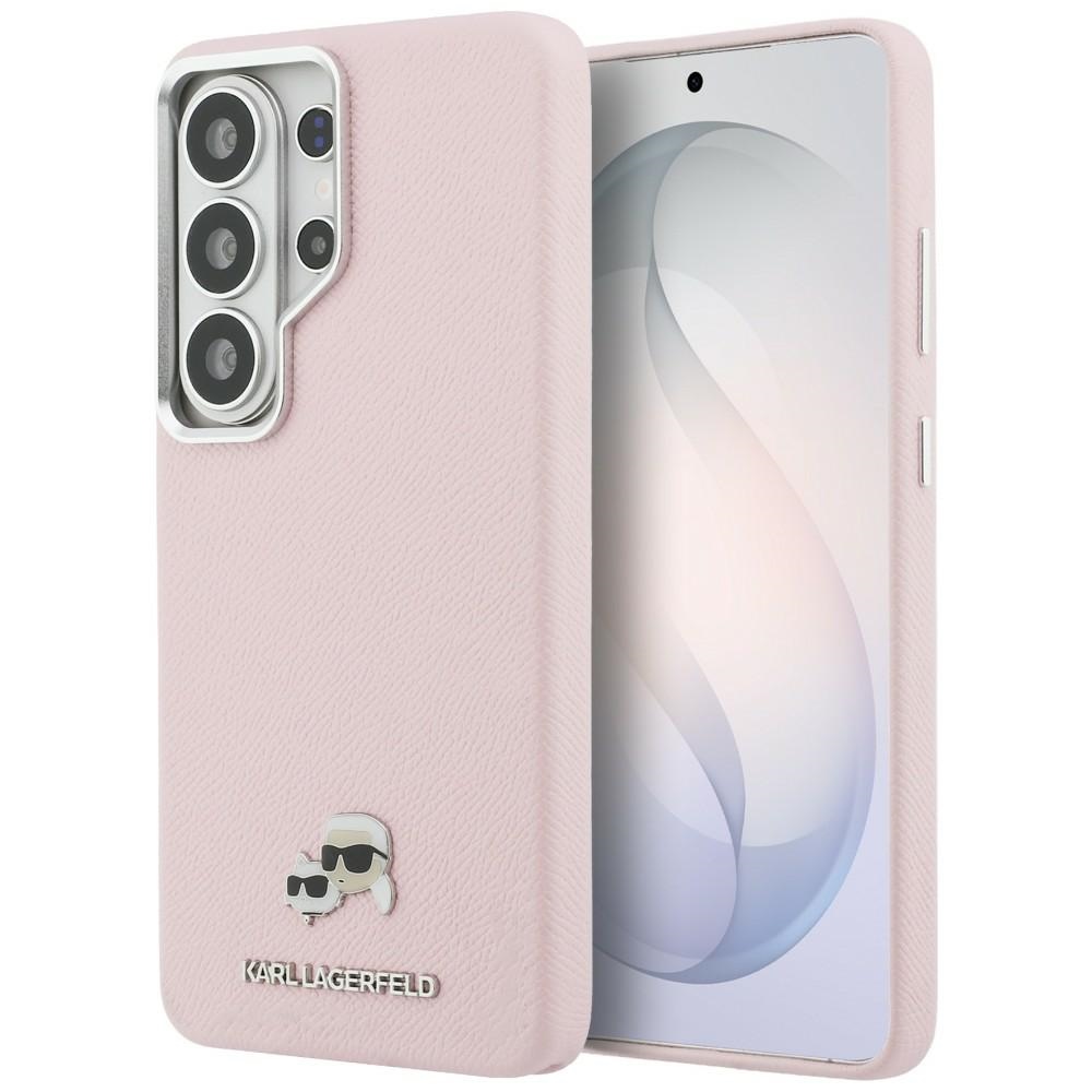 Karl Lagerfeld maciņš Saffiano KC Metal Logo MagSafe Samsung Galaxy S26 Ultra rozā