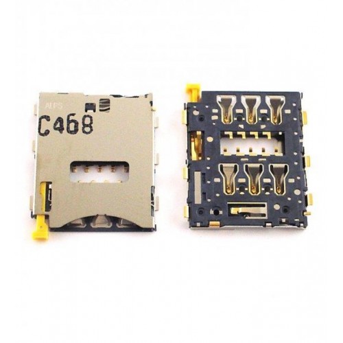 SIM Card Socket / Contacts Saderīgs ar Sony Xperia Z3 D6603 / Z3 Compact D5803 Original