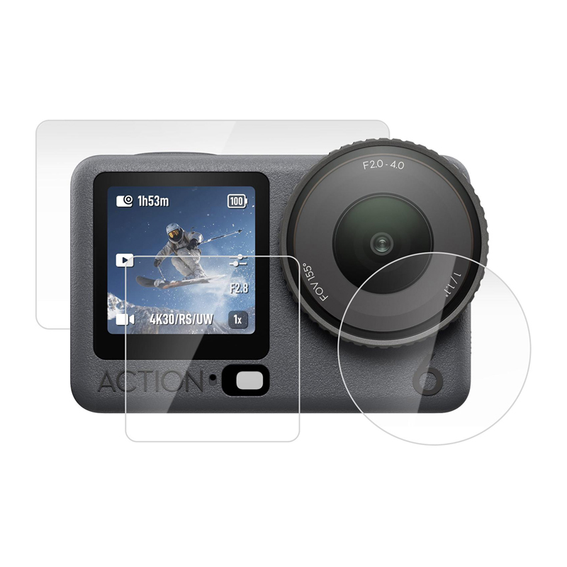 Puluz rūdītu stiklu komplekts DJI Osmo Action 6 (3 gab.)