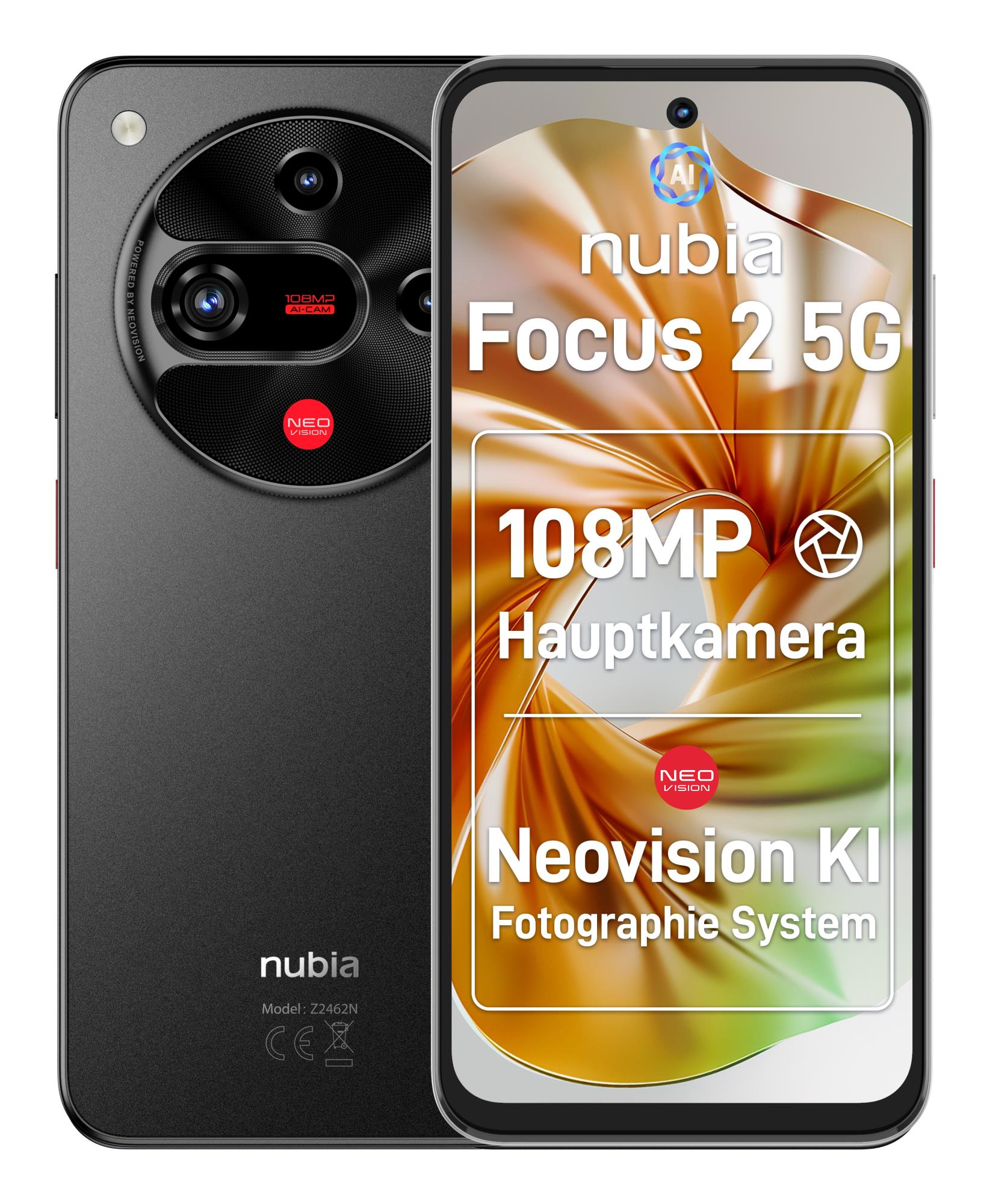 ZTE Nubia Focus 2 5G 8/256GB melns mobilais tālrunis