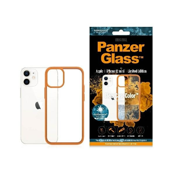 PanzerGlass ClearCase iPhone 12 Mini oranžs AB