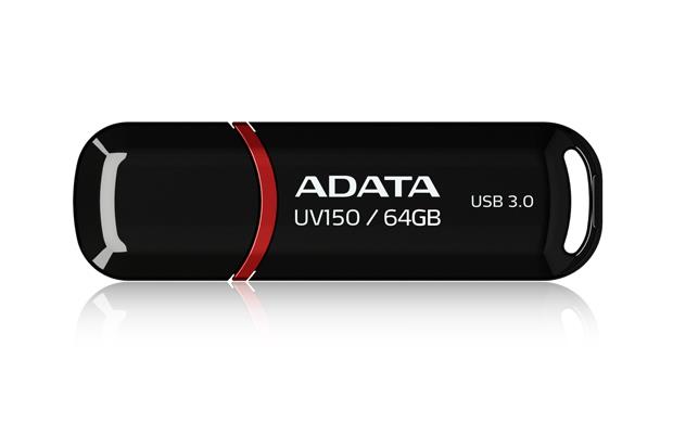USB zibatmiņa USB3.1 64GB melna Adata UV150