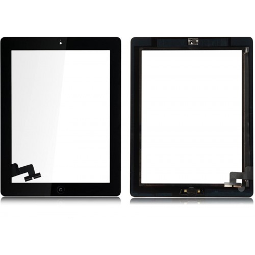 Touchscreen Saderīgs ar Apple iPad 2 ar Home button un holders Balts HQ2