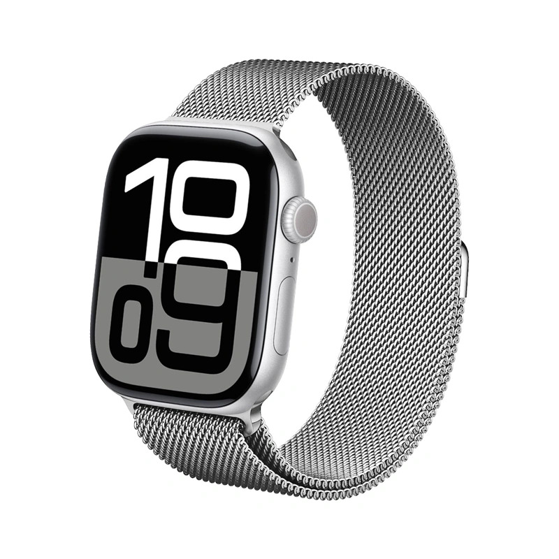 Crong Milano Steel - Stainless Steel siksniņa Apple Watch 38/40/41/42 mm (sudrabs)
