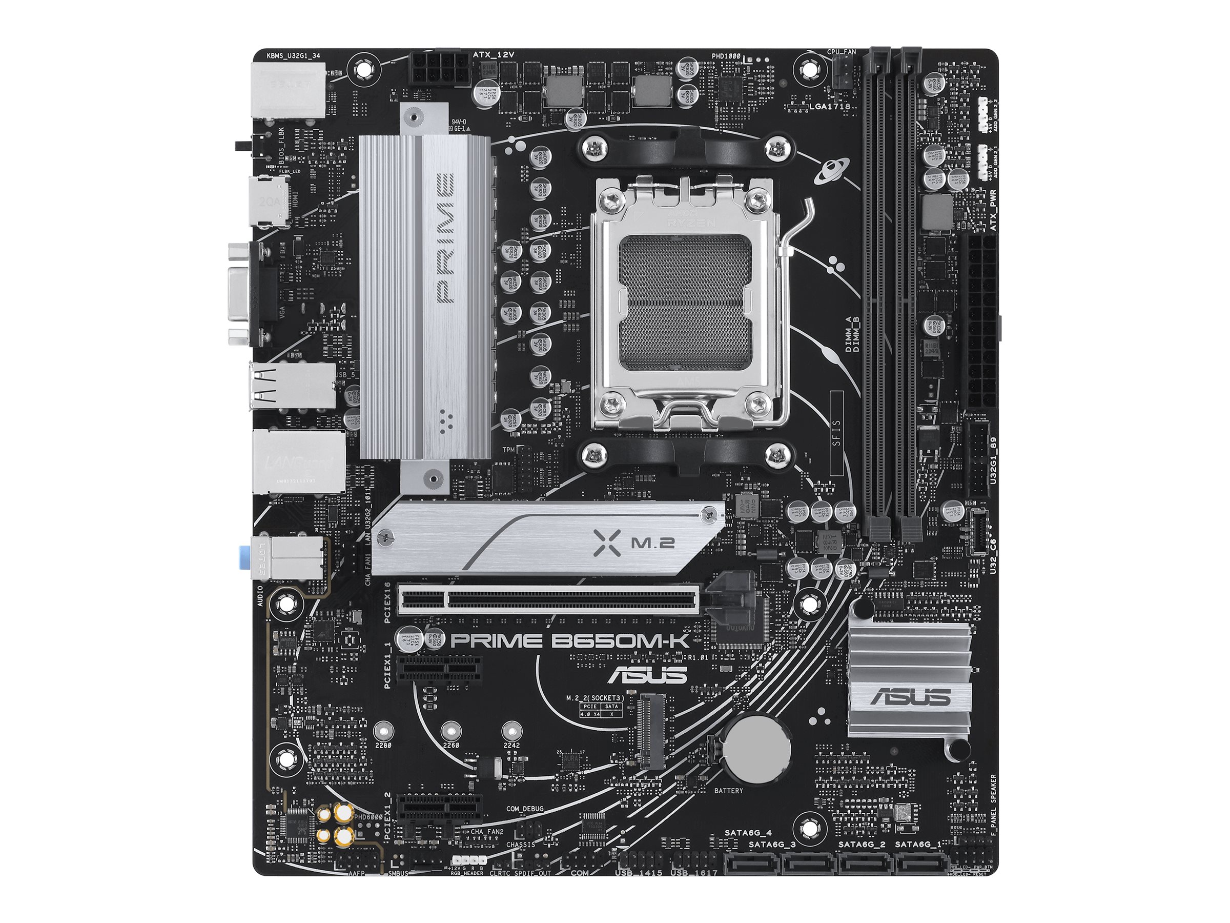 ASUS PRIME B650M-K AM5 DDR5 mATX mātesplate