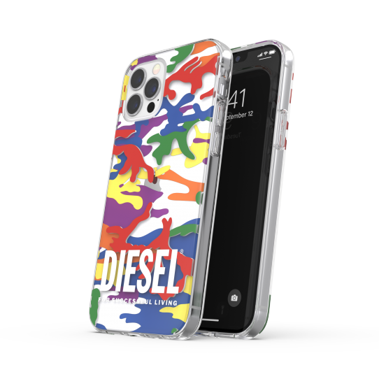 DIESEL Caurspīdīgs maciņš PRIDE CAMO AOP IPHONE XR krāsains