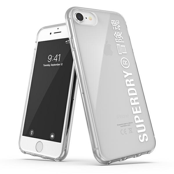 SuperDry Snap iPhone 6/6s/7/8/SE 2020 / SE 2022 Caurspīdīgs maciņš balts 41573