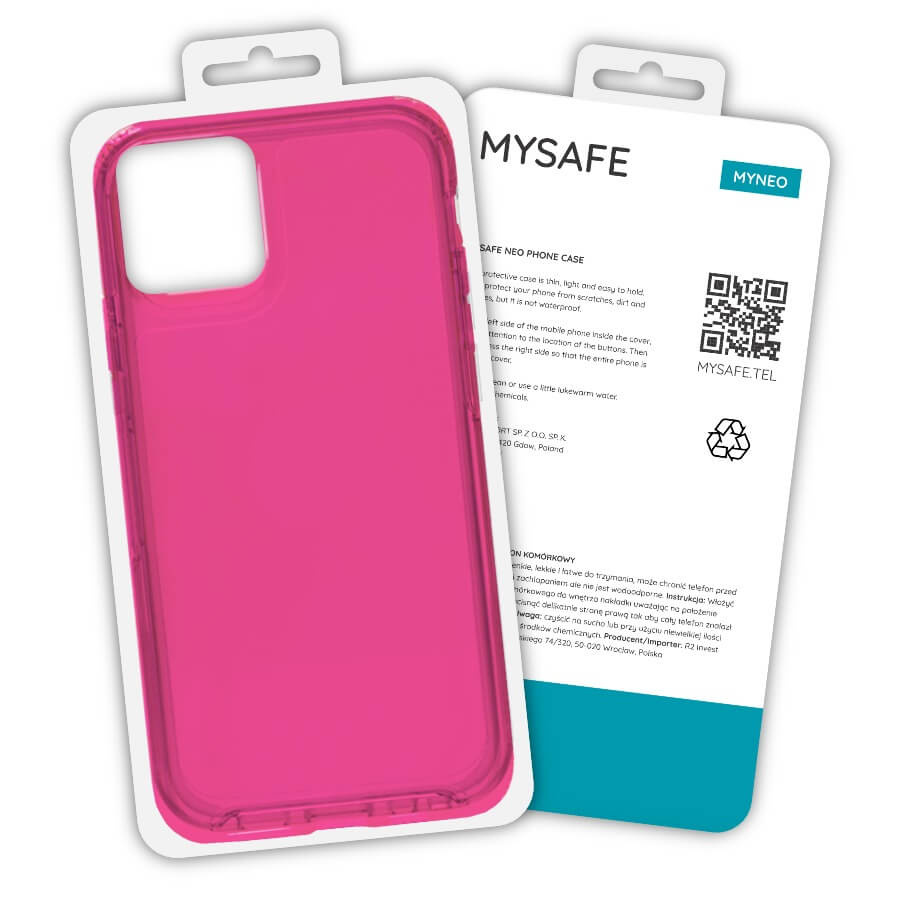 MYSAFE Maciņš NEO IPHONE 12 PRO MAX rozā BOX