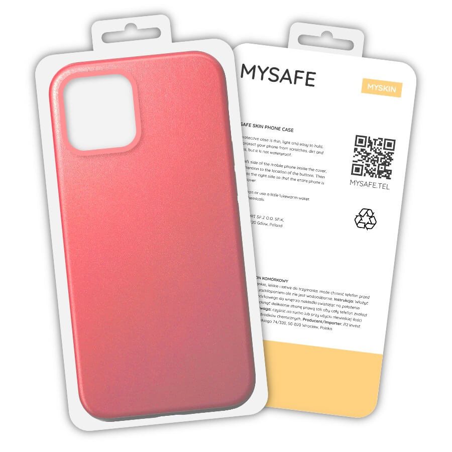MYSAFE Maciņš SKIN IPHONE 13 PRO MAX koraļļu BOX