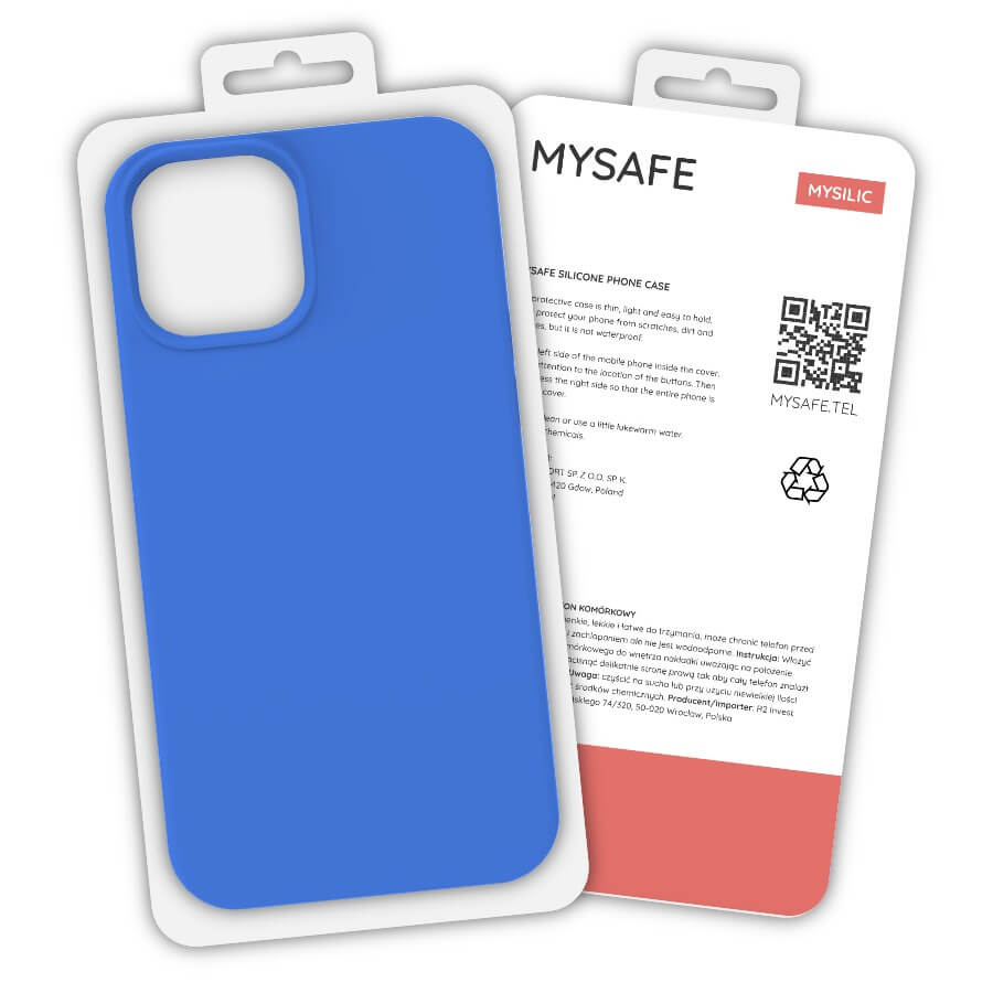 MYSAFE silikona Maciņš IPHONE 12 PRO MAX zils BOX