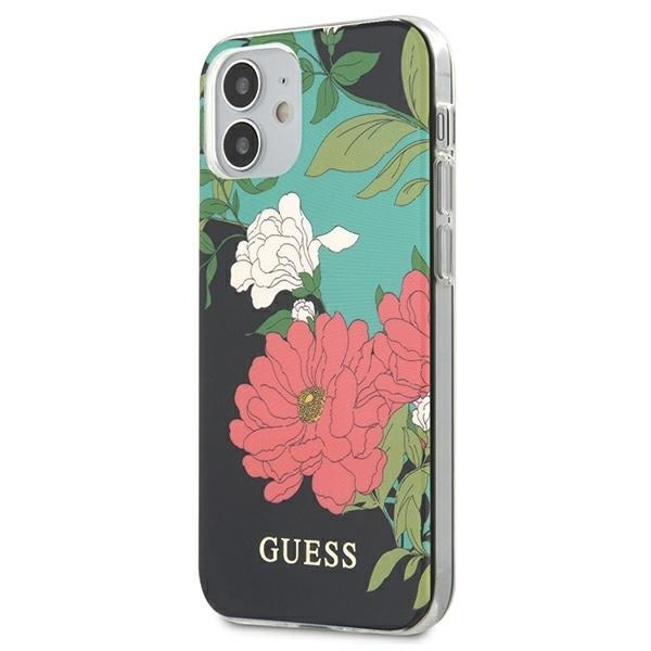 Guess GUHCP12SIMLFL01 iPhone 12 mini 5,4" melns/melns N°1 Flower Collection