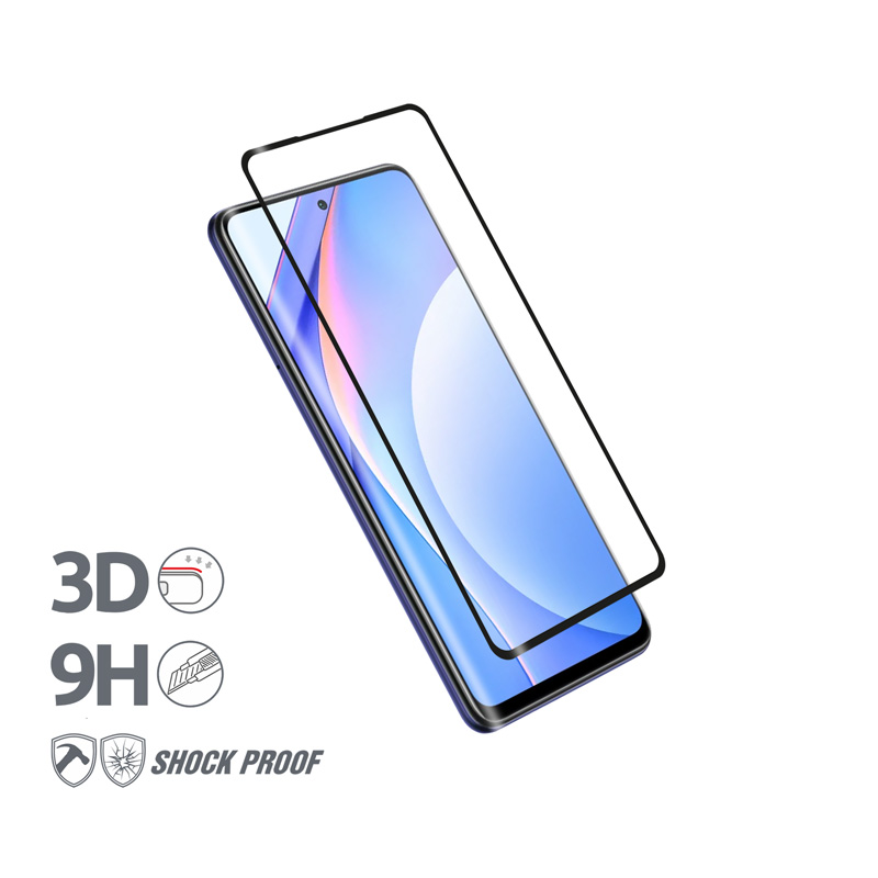 Crong 3D Armor Glass - 9H Full līme Tempered Glass the entire Xiaomi Mi 10T Lite screen