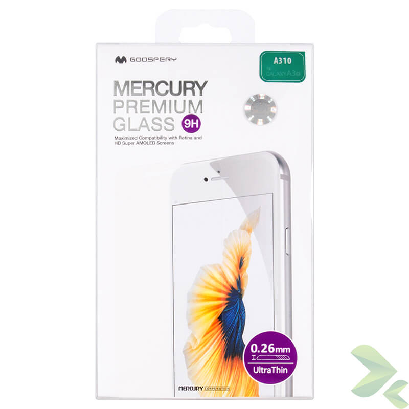 Mercury Premium Glass - Tempered Glass ekrāna aizsargs 9H Samsung Galaxy A3 (2016)