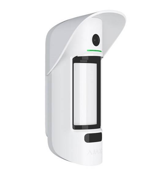 Ajax MotionCam Outdoor bezvadu detektors balts