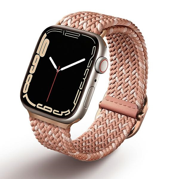 Uniq Aspen pīts siksniņa priekš Apple Watch 1/2/3/4/5/6/7/8/SE/SE2 40/38/41mm - rozā