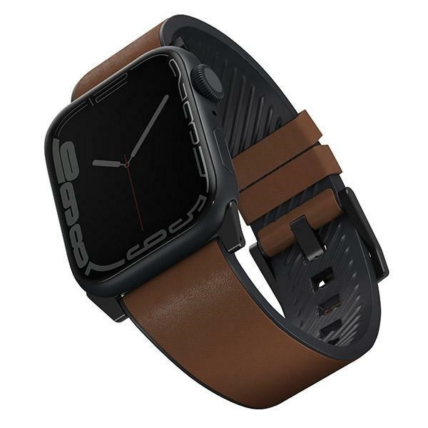 Uniq Straden Leather Hybrid siksniņa Apple Watch 1/2/3/4/5/6/7/8/SE/SE2/Ultra 42/44/45/49mm - brūns