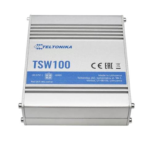 Komutators TELTONIKA TSW100 PoE+ 4 porti 120W