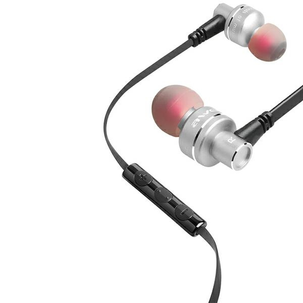 AWEI STEREO austiņas ES-10TY 3.5MM JACK pelēks / pelēks