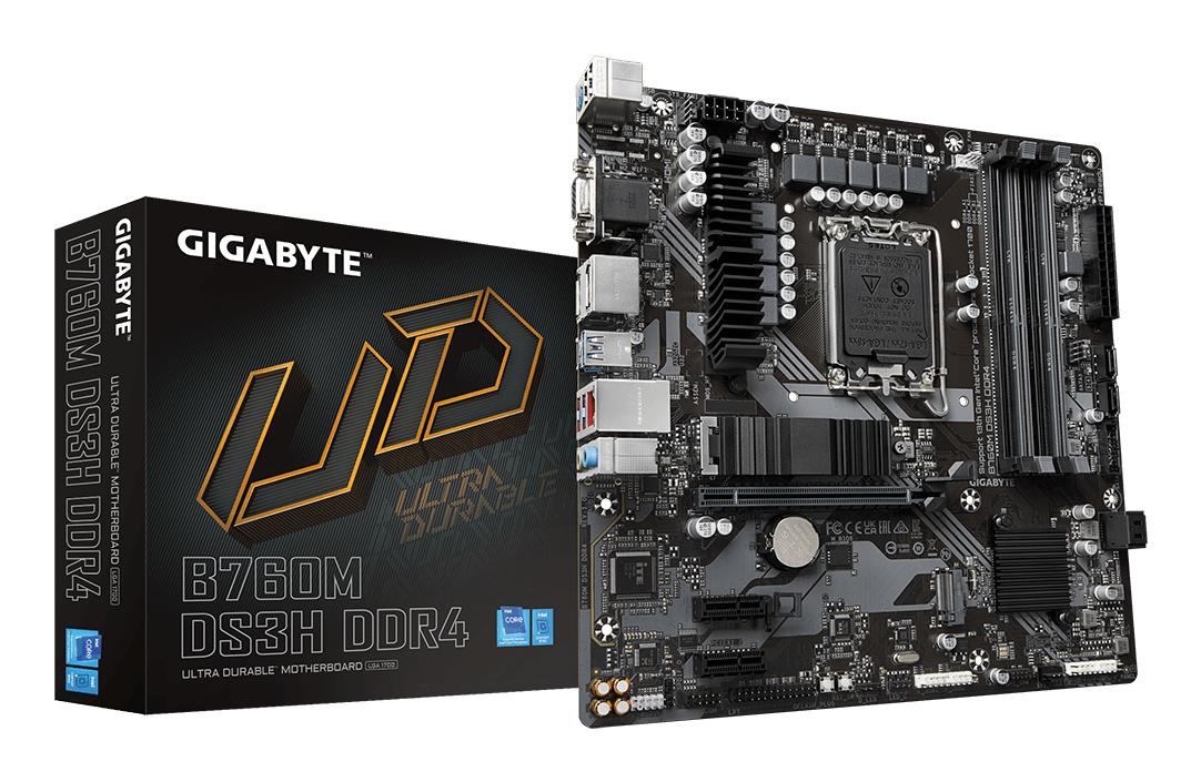 Mātesplate GIGABYTE B760M DS3H Intel B760 LGA1700 DDR4 Micro-ATX