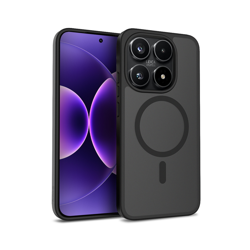 Crong Hybrid Matte Magnetic - Xiaomi 17 MagSafe maciņš (melns)