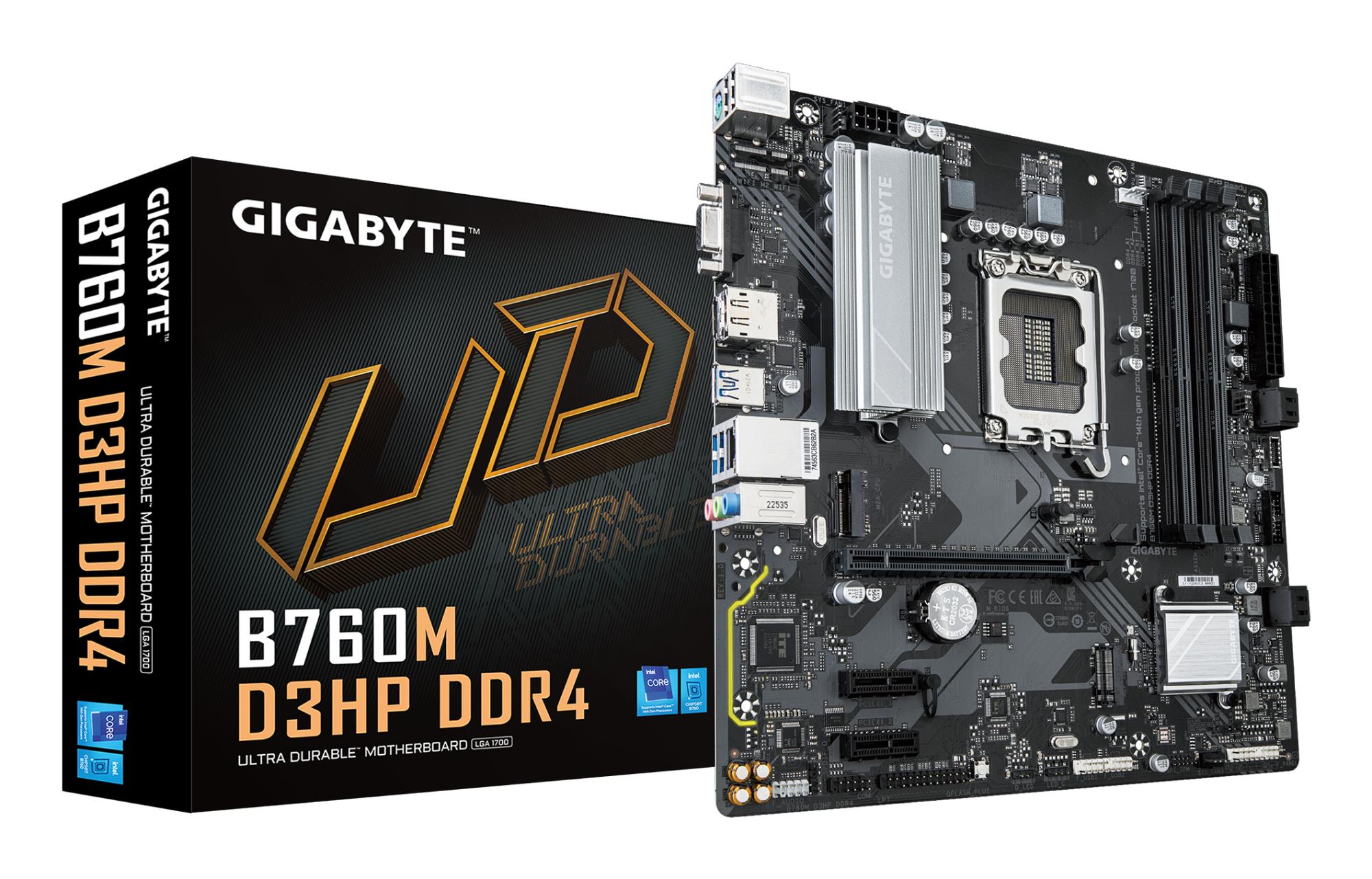 Mātesplate GIGABYTE Intel B760 LGA1700 DDR4 Micro-ATX