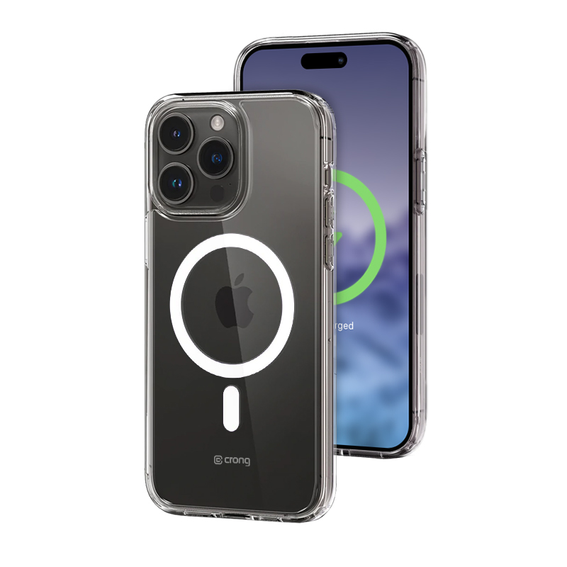 Crong Clear MAG Cover - iPhone 15 Pro MagSafe maciņš (Clear)