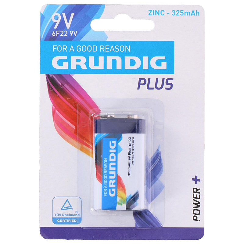 Grundig - Zinc baterija 6F22 9V 325mAh