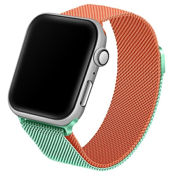 Beline Siksniņa Apple Watch Steel 38/40/41mm zaļš-oranžs