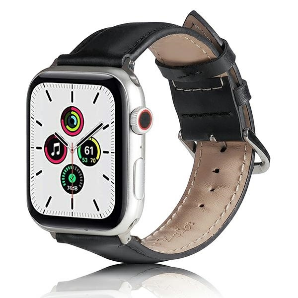Beline Siksniņa Apple Watch Leather 38/40/41mm melns