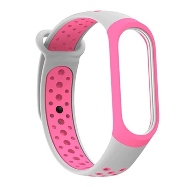 Beline Siksniņa Mi Band 3/4 design rozā-pelēks