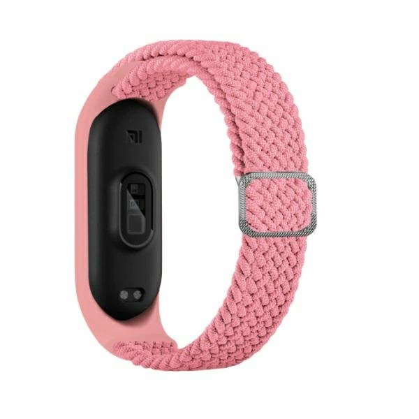 Beline Siksniņa Mi Band 3/4 Textile rozā