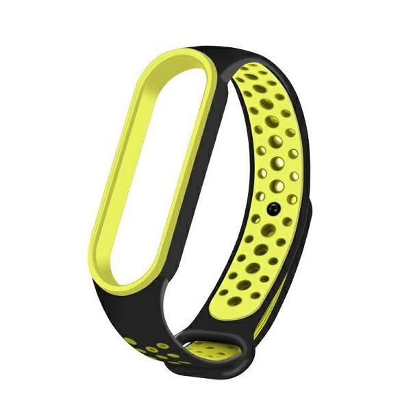 Beline Mi Band siksniņa 7/6/5 melns-zaļš Design