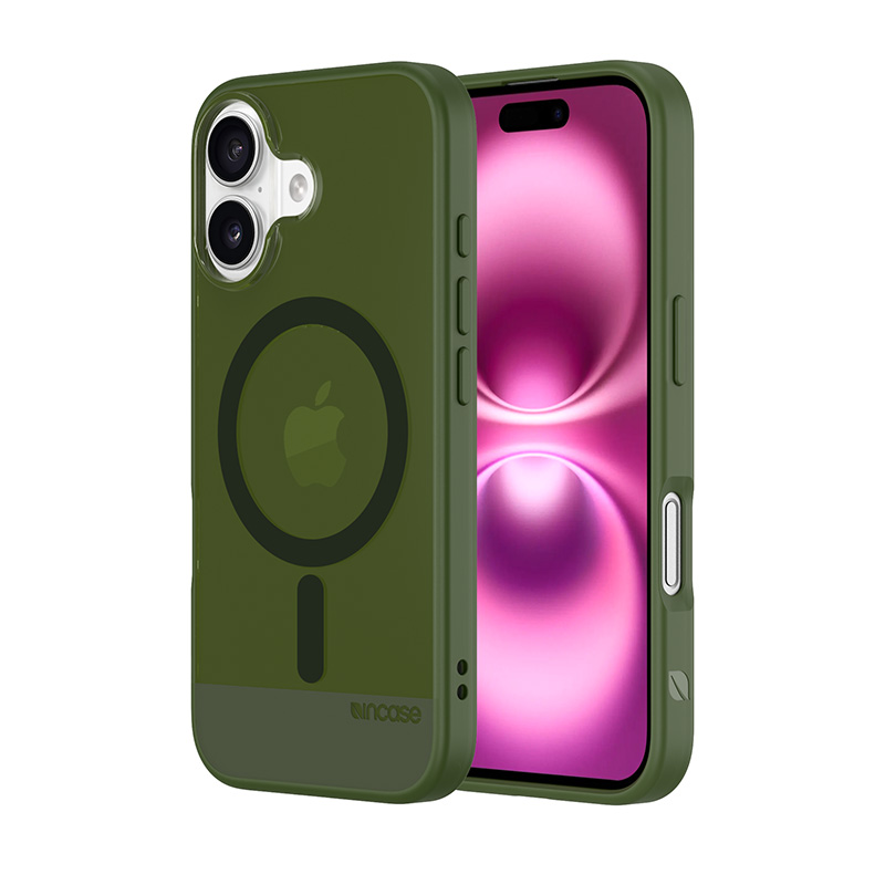 Incase Slim maciņš MagSafe - maciņš iPhone 16 (Highland zaļš)