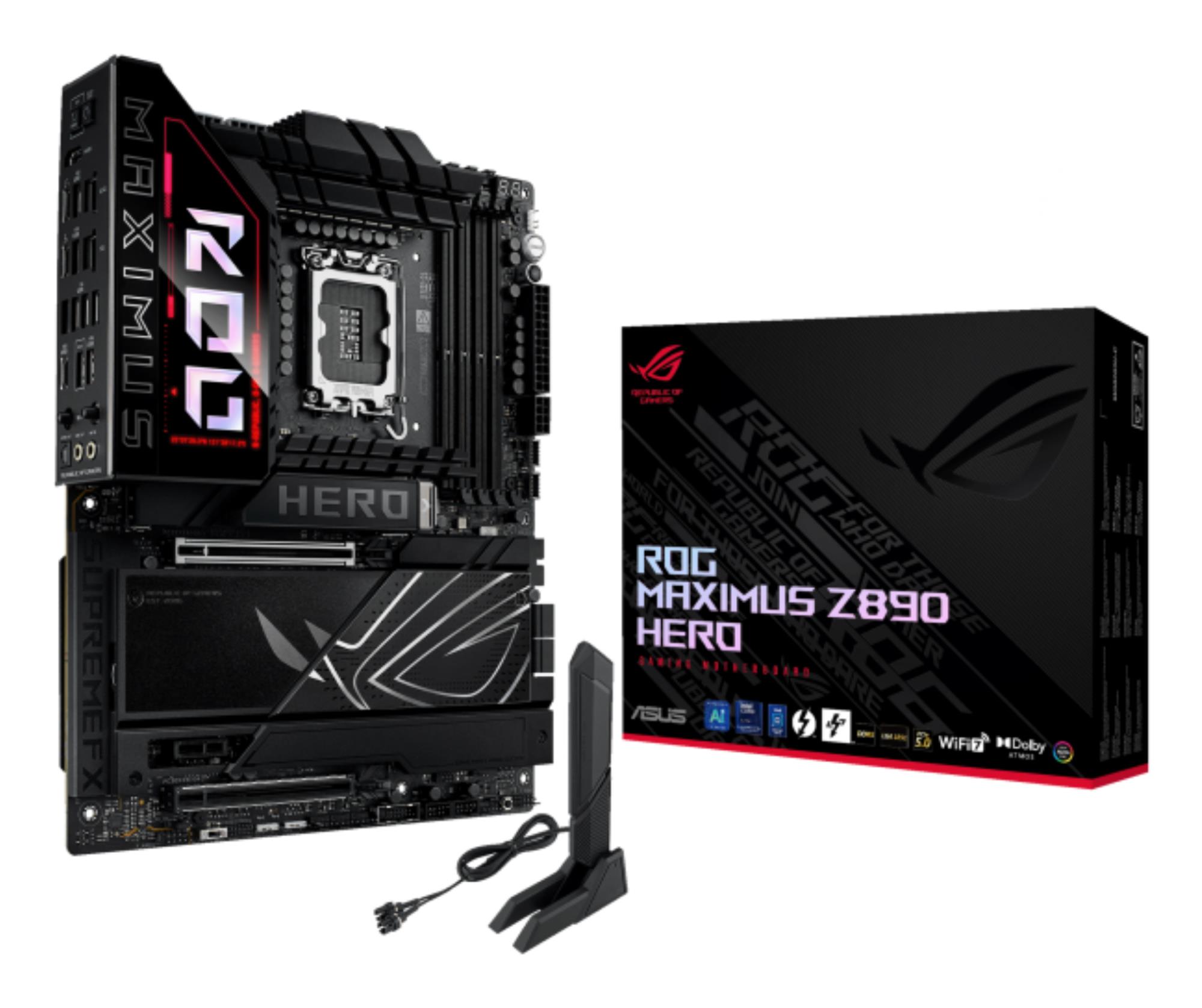 ASUS ROG Maximus Z890 Hero mātesplate Intel Z890 LGA1851 ATX DDR5