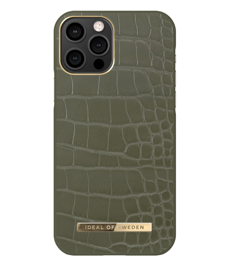 IDEAL OF SWEDEN IDACAW21-I2061-327 IPHONE 12/12 PRO KHAKI CROCO maciņš