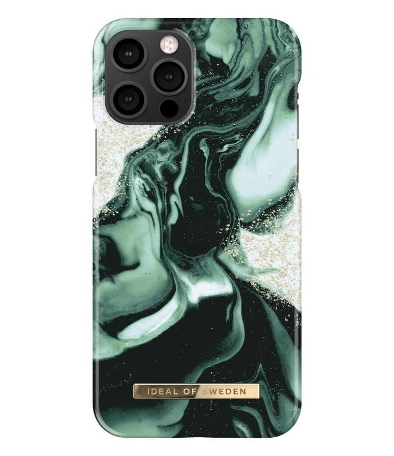IDEAL OF SWEDEN IDFCAW 21-I2061-320 IPHONE 12/12 PRO GOLDEN OLIVE MARBLE maciņš