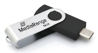 USB zibatmiņa USB-C 16GB MediaRange MR1951