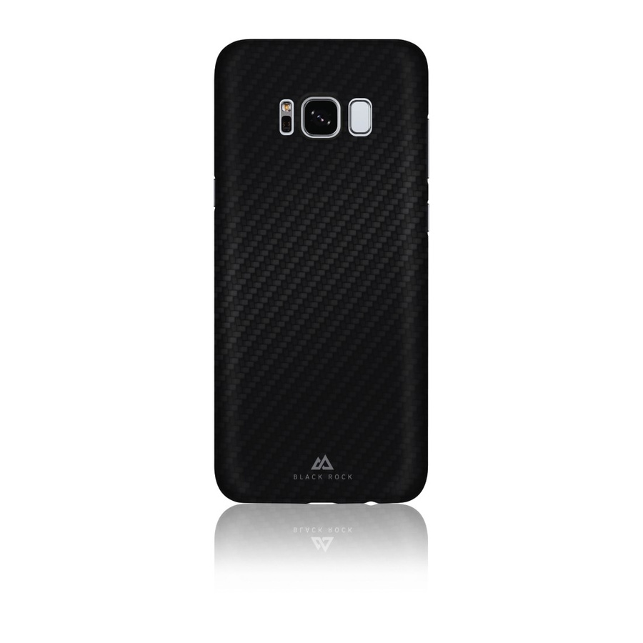 BLACK ROCK "ULTRA THIN ICED" maciņš Samsung Galaxy S8 melns karbona