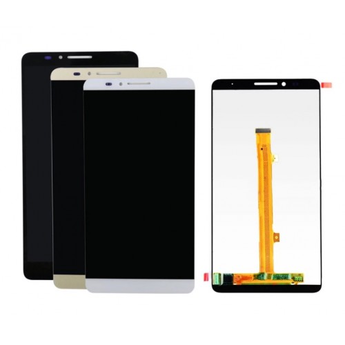 LCD Displejs Saderīgs ar Huawei Mate 7 Balts HQ