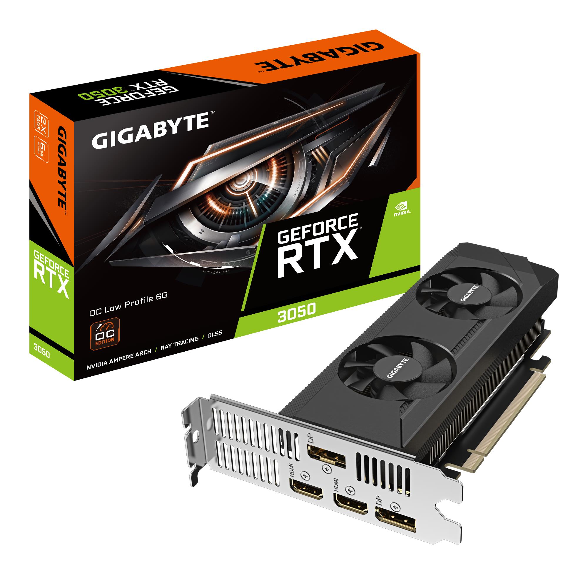 Videokarte GIGABYTE NVIDIA GeForce RTX 3050 6 GB GDDR6 96 bit PCIe 4.0