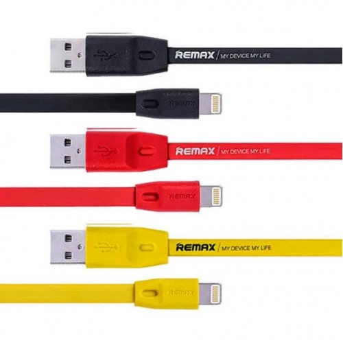 USB Kabelis Remax "Full Speed" RC-001i Dzeltens "Lightning" 200cm
