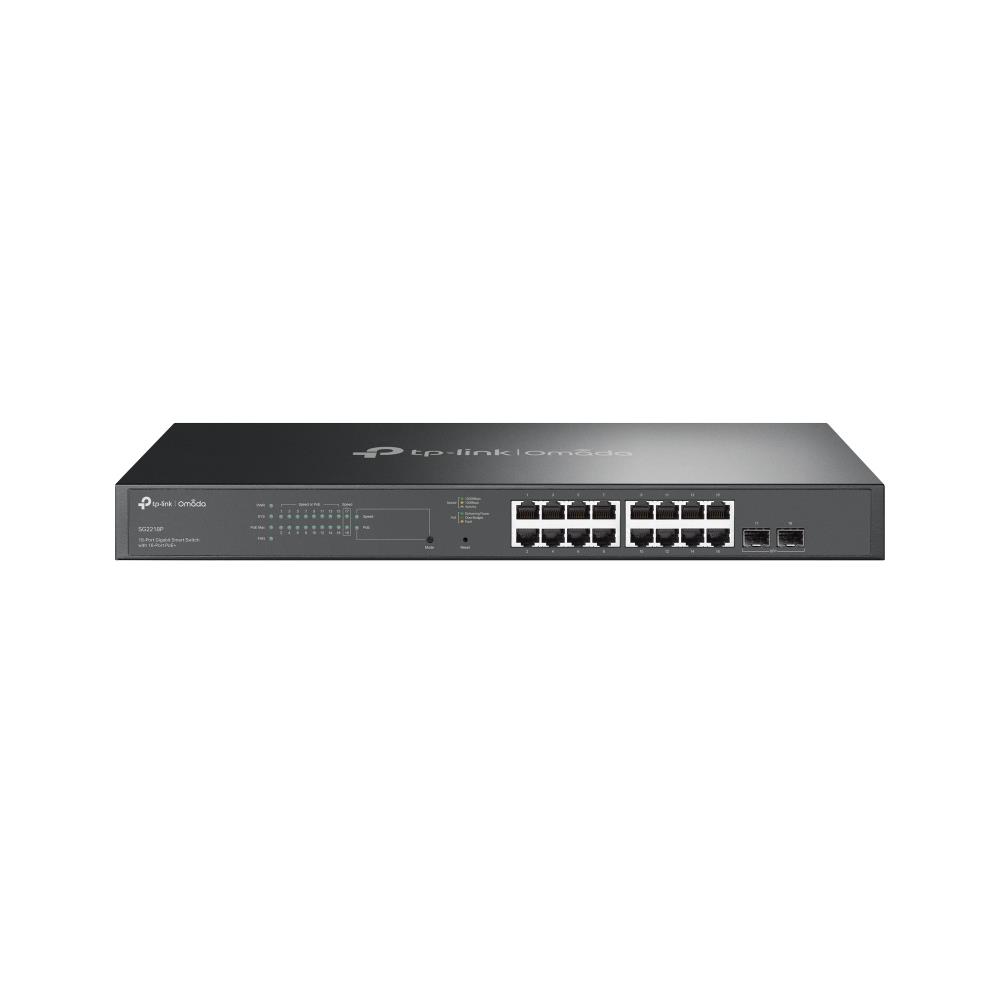 Switch|TP-LINK|JetStream|TL-SG2218P|Desktop/pedestal|16x10Base-T / 100Base-TX / 1000Base-T|2xSFP|PoE+ ports 16|150 Watts|TL-SG2218P