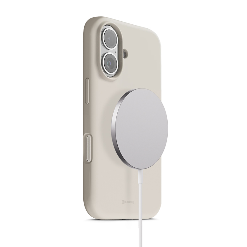 Crong Color Cover Magnetic - MagSafe iPhone 17 maciņš (Stone smilšu)