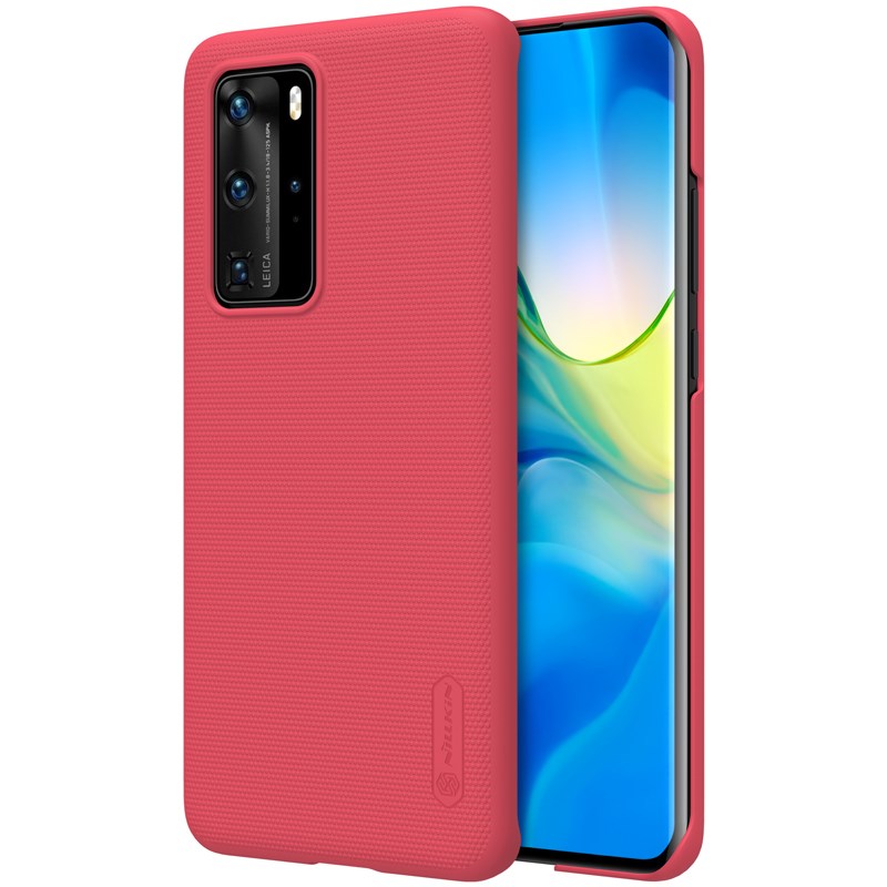 Nillkin Super Frosted Shield - maciņš Huawei P40 Pro (Bright sarkans)