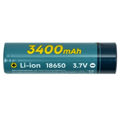 Baterija 18650, 3.7V, 1C, 3400mAh