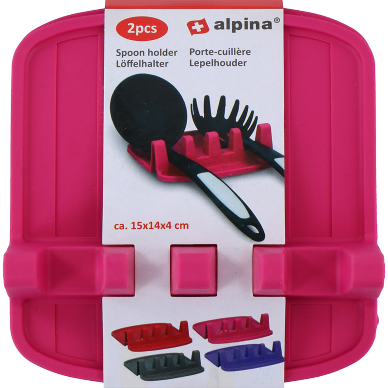 Alpina - Spoon turētājs / kitchen utensil turētājs 2 pcs (rozā)