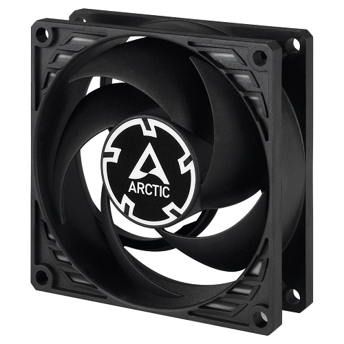 ARCTIC P8 Silent Pressure-Optimised Extra Quiet Fan, 3-pin, 80mm, melns